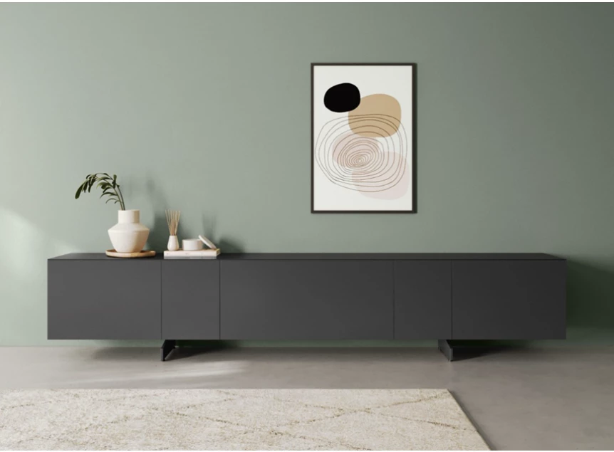 Tv-kast Capri opstelling 760 matte lak antraciet Coesel