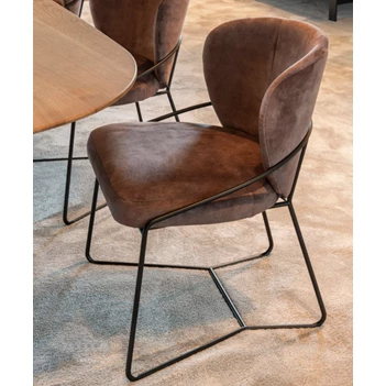 Stoel Coolio zonder armleuningen stof velvet Passe Partout