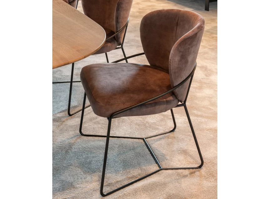 Stoel Coolio zonder armleuningen stof velvet Passe Partout