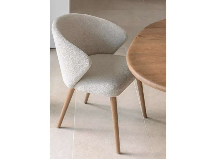 Zijde Armstoel Popsy stof bouclé Passe Partout