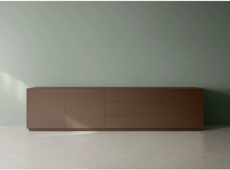 Front Dressoir Capri opstelling 740 matte lak brons Coesel