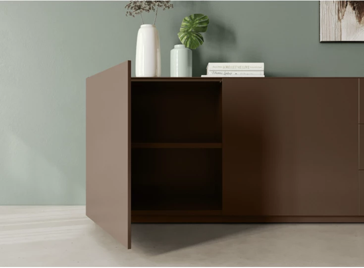 Open Dressoir Capri opstelling 740 matte lak brons Coesel