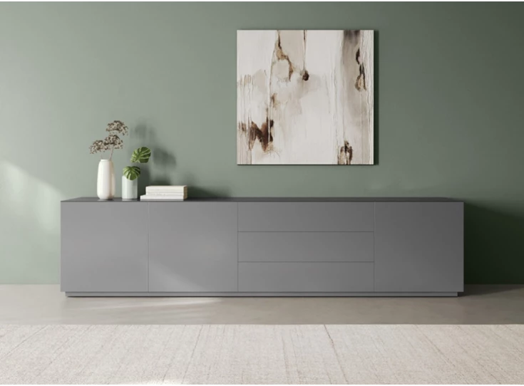 Dressoir Capri opstelling 740 matte lak grijs Coesel