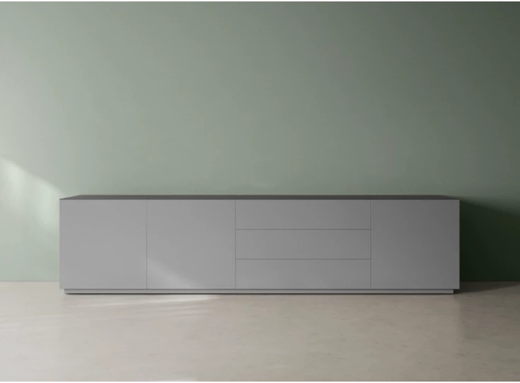 Front Dressoir Capri opstelling 740 matte lak grijs Coesel