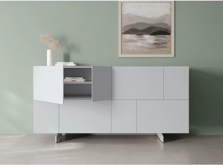 Dressoir Capri opstelling 540 matte lak lichtgrijs Coesel