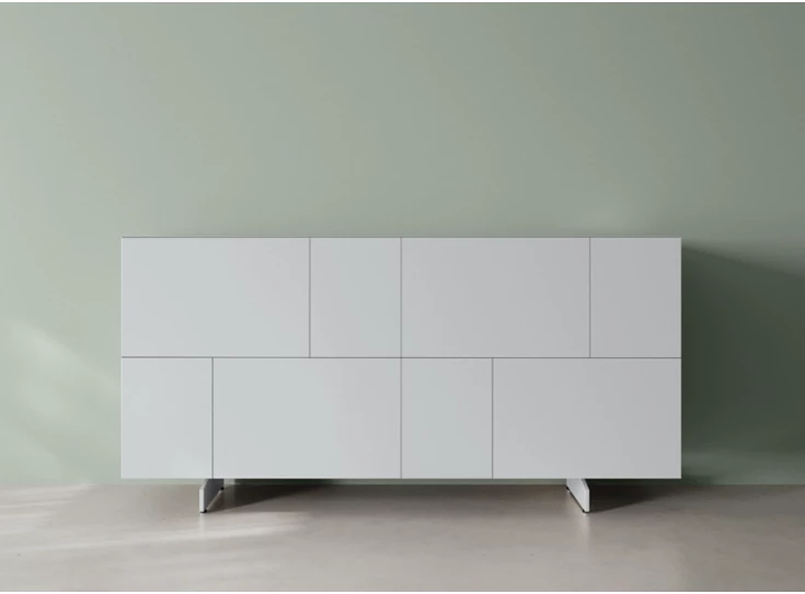 Front Dressoir Capri opstelling 540 matte lak lichtgrijs Coesel