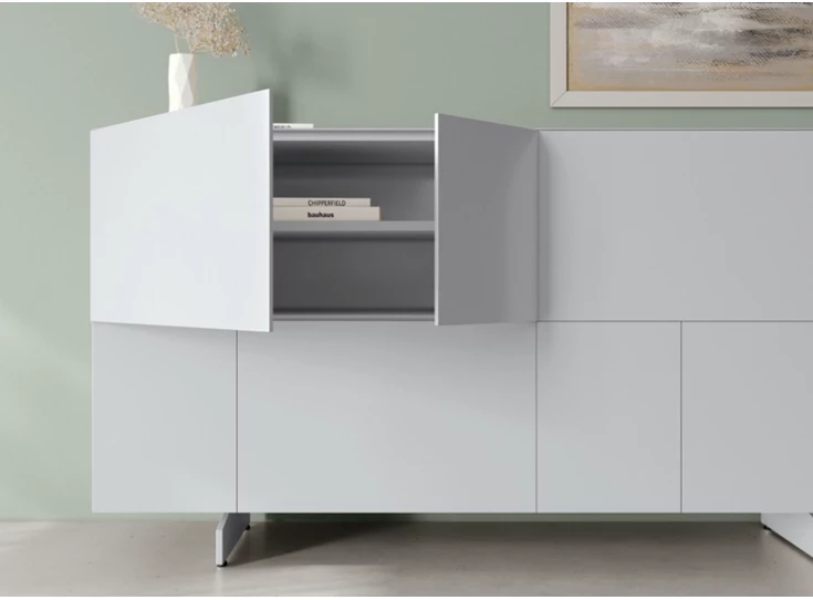 Open Dressoir Capri opstelling 540 matte lak lichtgrijs Coesel