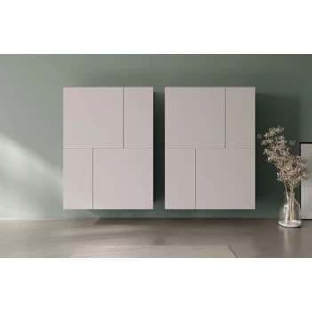 Barkast Capri opstelling 280 matte lak lichtgrijs Coesel