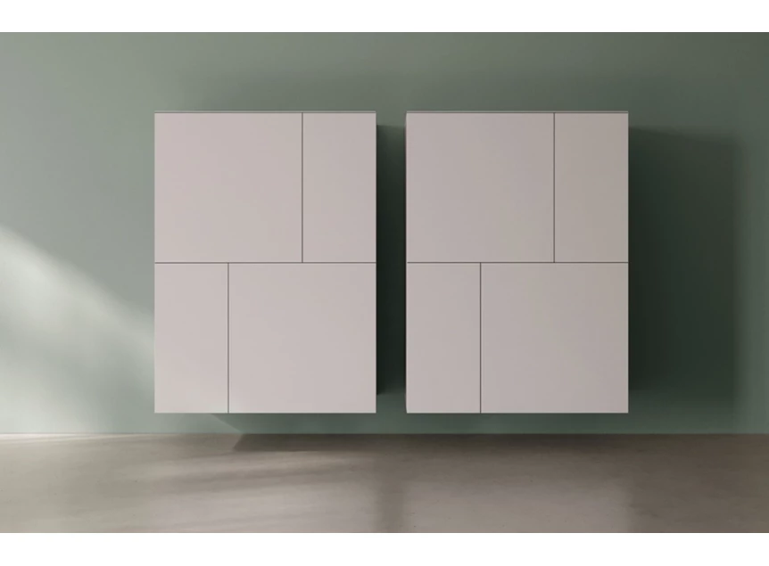 Front Barkast Capri opstelling 280 matte lak lichtgrijs Coesel