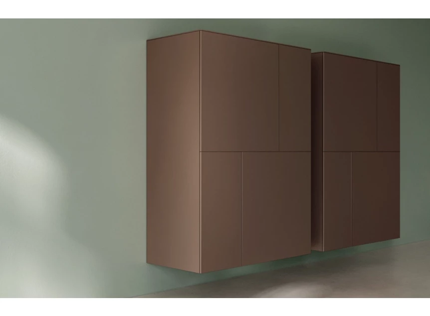 Zijkant Barkast Capri opstelling 280 matte lak brons Coesel