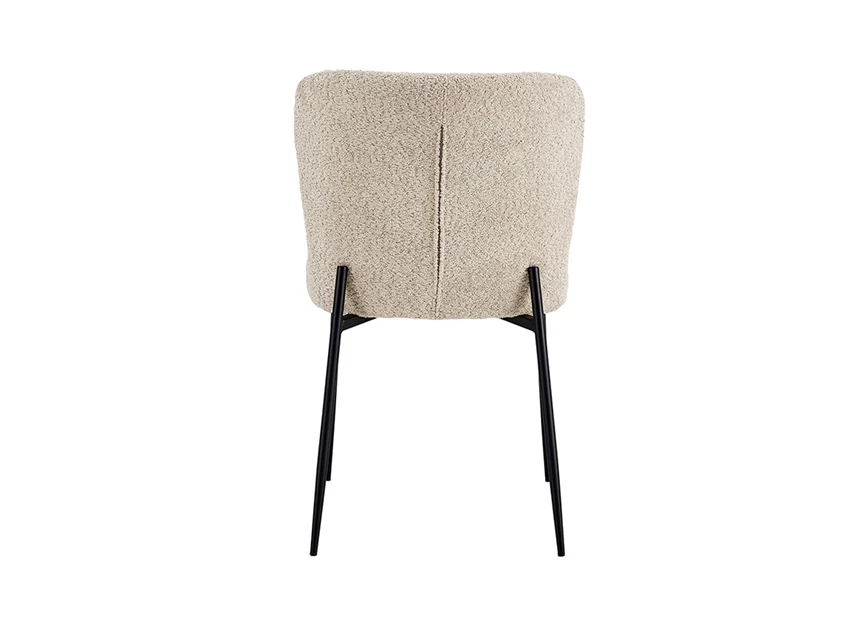 Stoel Lisa bouclé stof beige 9035-2-82.50 achteraan