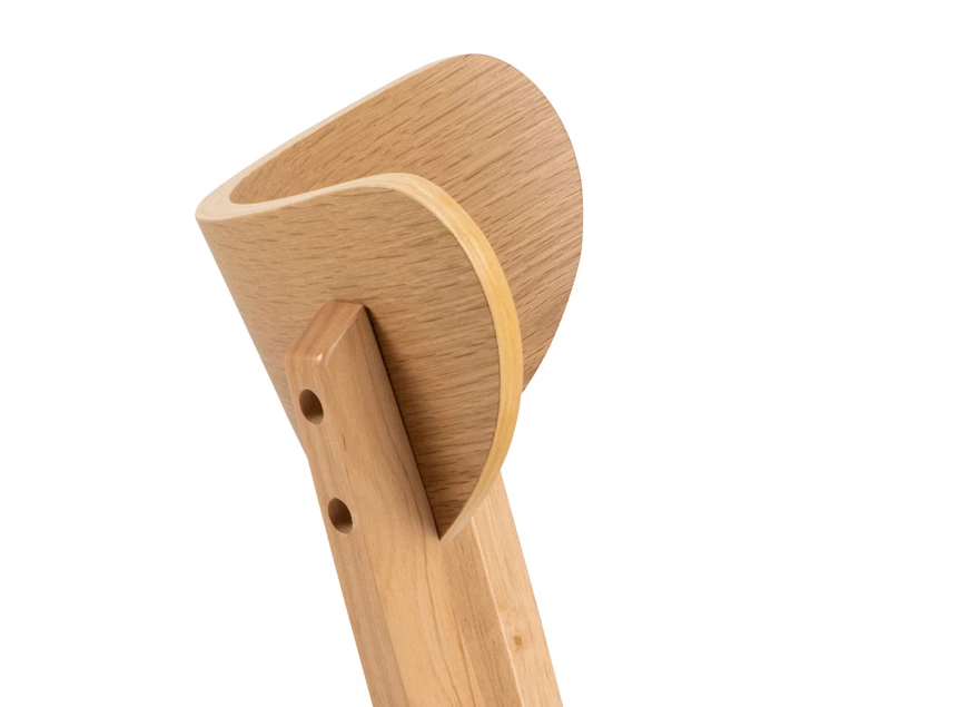 Roxby stoel fineer eik close boven