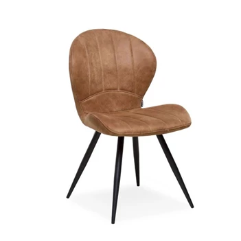 Stoel Magic Softyl Cognac stof schuin voorkant.jpg