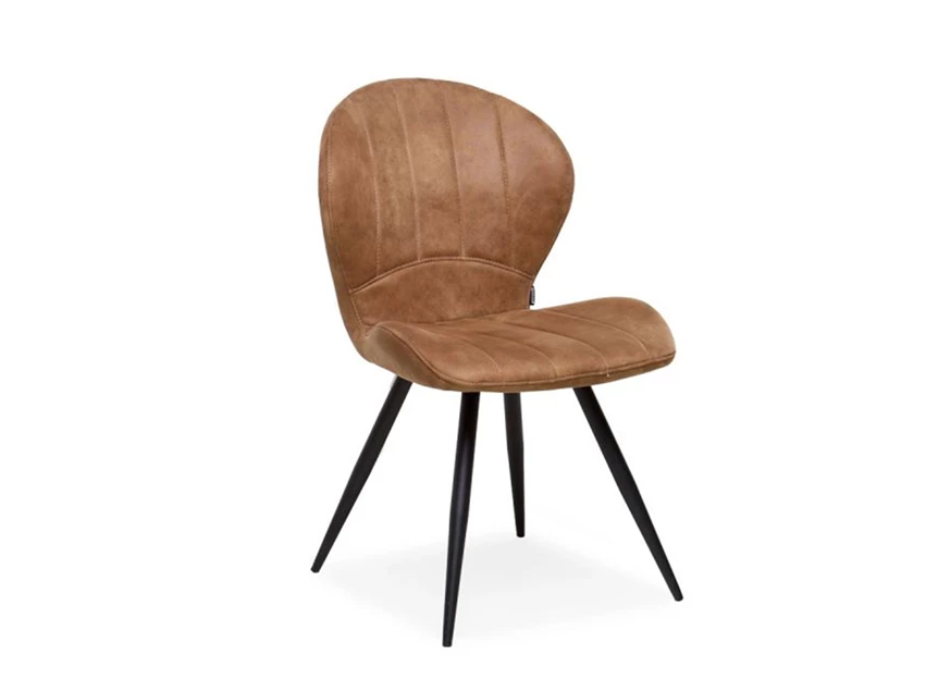 Stoel Magic Softyl Cognac stof schuin voorkant.jpg