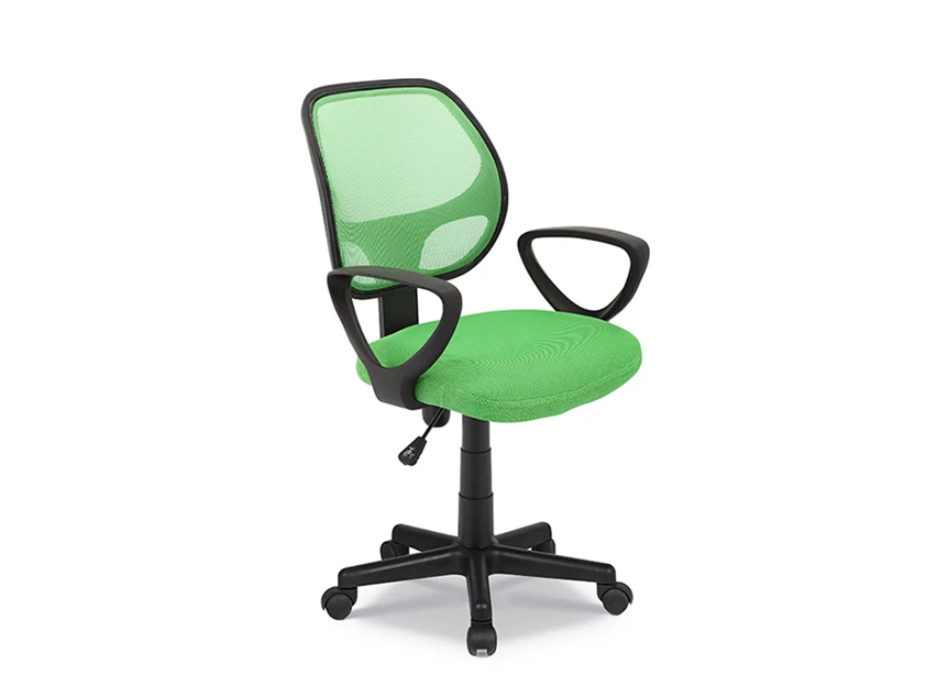 Bureaustoel Hippa lime Rousseau schuin vooraanzicht.jpg