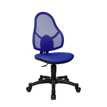 Bureastoel Open art junior blauw schuin voorkant.jpg