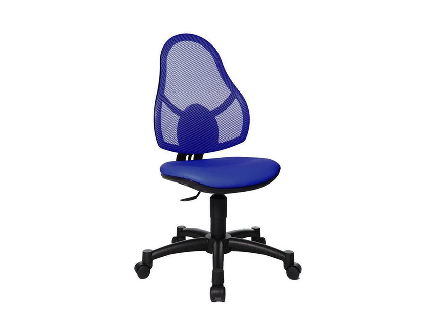 Bureastoel Open art junior blauw schuin voorkant.jpg