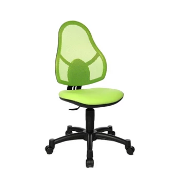 Bureastoel Open art junior groen vooraanzicht schuin.jpg
