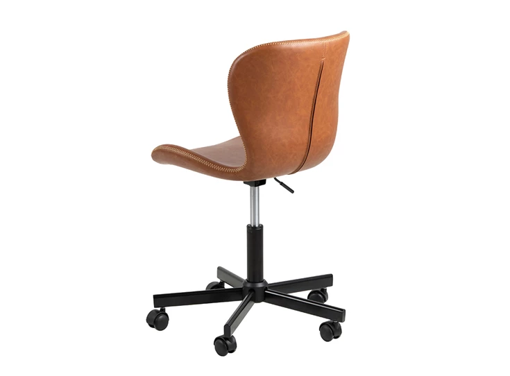 Bureaustoel Batilda Retro Brandy schuin rug achterkant.jpg