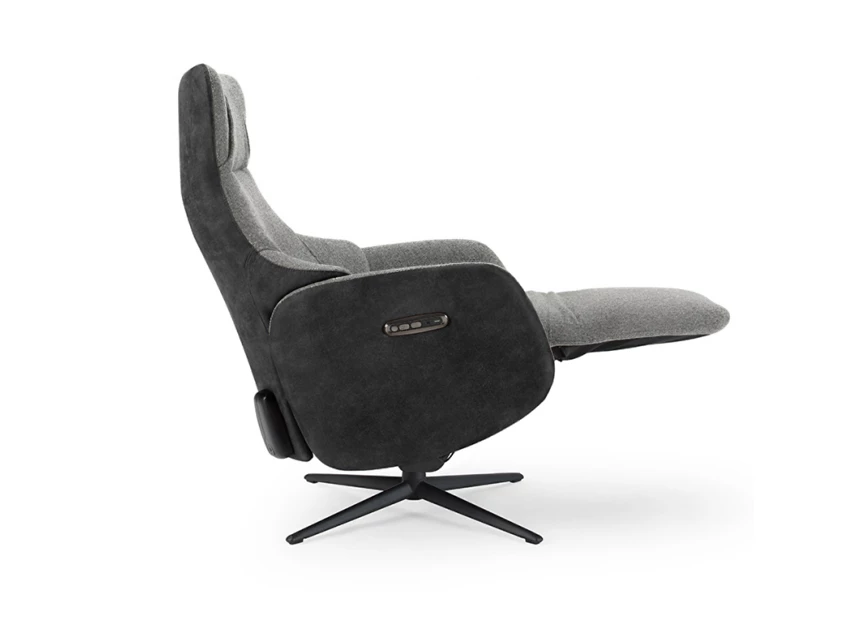 Relaxzetel Lara met 2 motoren in antraciet grijs zijkant relax omhoog.jpg