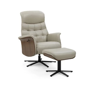 Relaxzetel James 6302 met voetbank leder zilver schuin voorkant.jpg