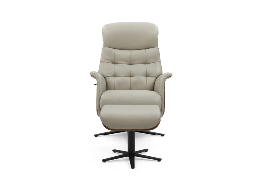 Relaxzetel James 6302 met voetbank leder zilver voorkant.jpg