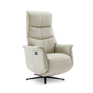 Relaxzetel Adonis Leder Zilver web voorkant.jpg