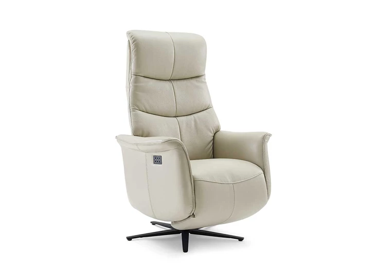 Relaxzetel Adonis Leder Zilver web voorkant.jpg