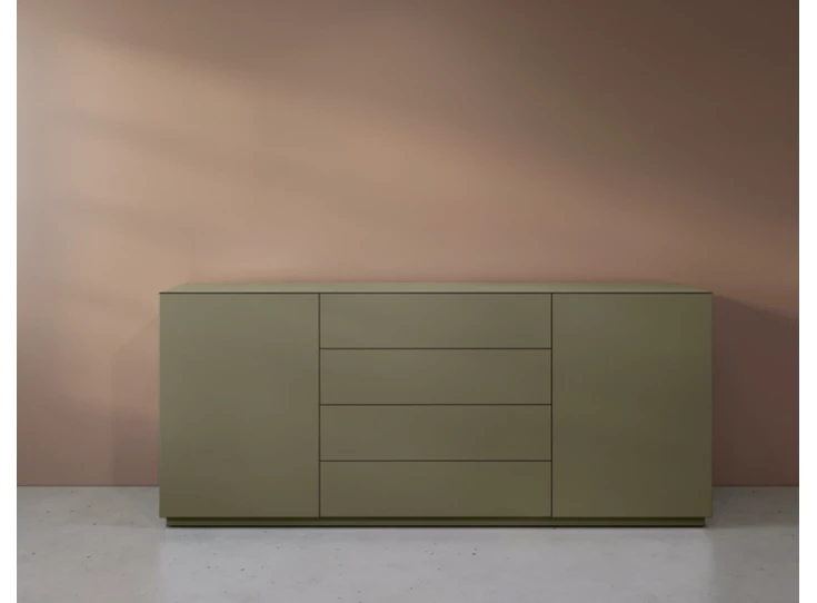 Front Dressoir Cobra Select opstelling 1677 matte lak olijfgroen Coesel