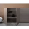 Binnenkant Dressoir Cobra Select opstelling 1243 matte lak taupe Coesel