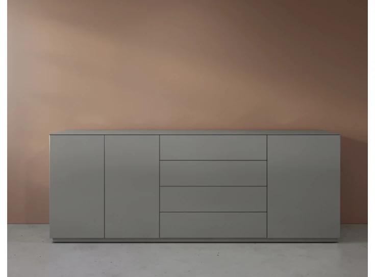 Front Dressoir Cobra Select opstelling 1243 matte lak grijs Coesel