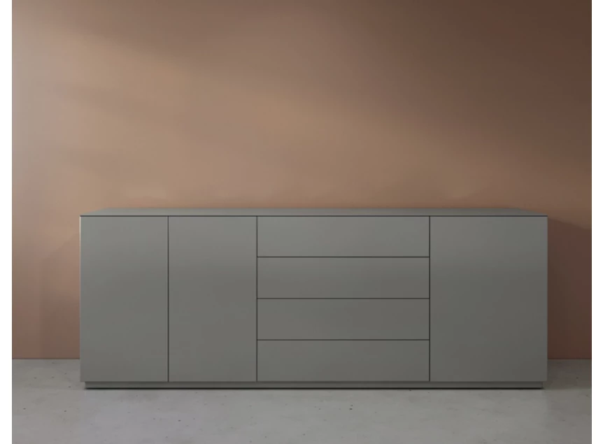 Front Dressoir Cobra Select opstelling 1243 matte lak grijs Coesel