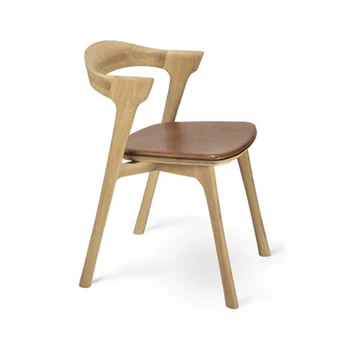 Oak Bok Dining Chair Cognac Leather EThnicraft schuin.jpg