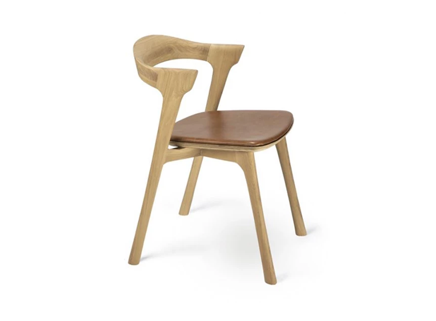 Oak Bok Dining Chair Cognac Leather EThnicraft schuin.jpg
