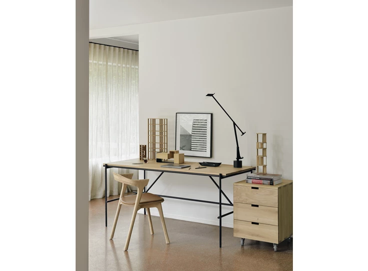 Oak Bok Dining Cognac Leather Ethnicraft sfeerbeeld