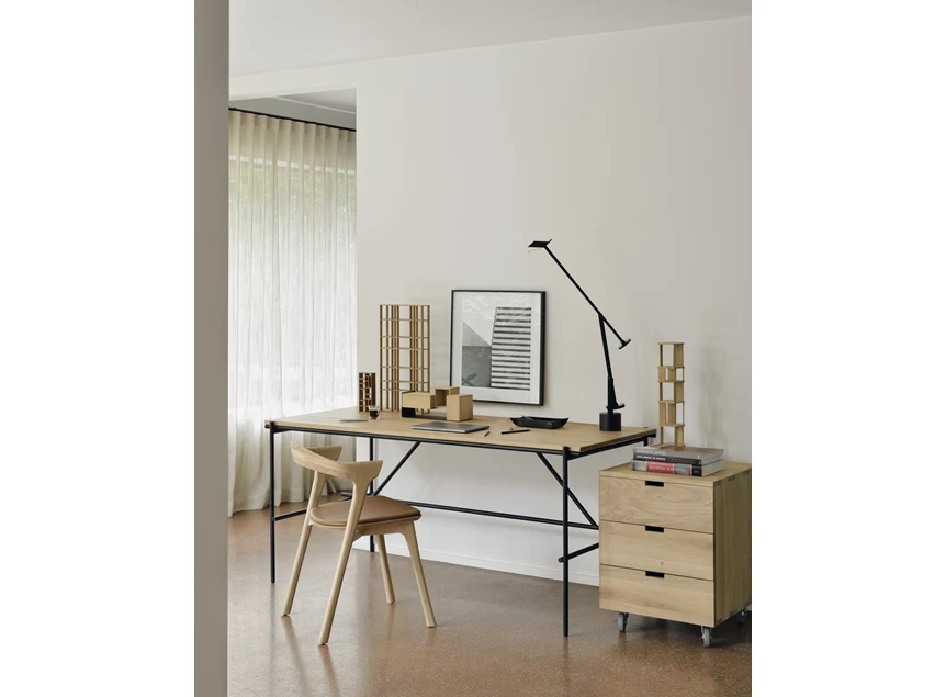 Oak Bok Dining Cognac Leather Ethnicraft sfeerbeeld