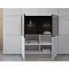 Binnenkant Barkast Cobra Select opstelling 983-GL2 matte lak wit Coesel