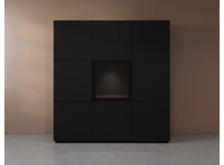 Front Barkast Cobra Select opstelling 963-GL1 matte lak zwart Coesel