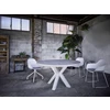 Gadia eettafel xx-poot 2m living rond eik wit