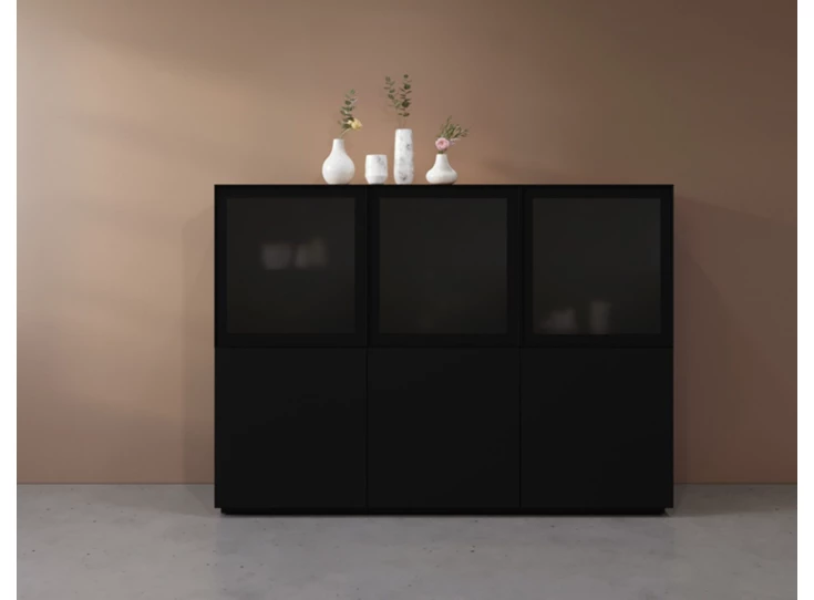 Barkast Cobra Select opstelling 960-GL3 matte lak zwart Coesel