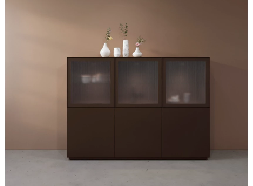 Barkast Cobra Select opstelling 960-GL3 matte lak bruin Coesel