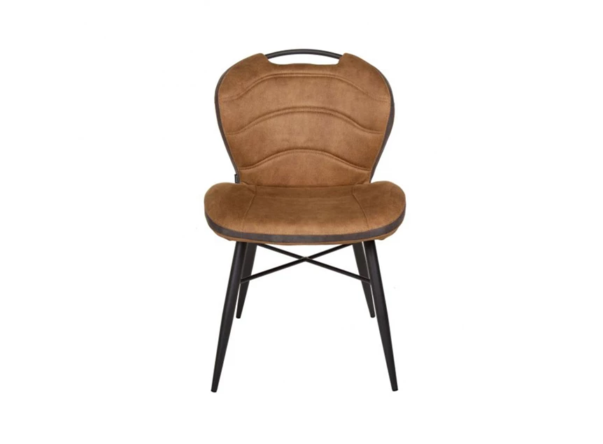 Stoel Talent cognac stof voorkant.jpg