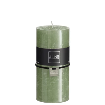 87138 J-Line Jolipa Cilinderkaars Khaki L 70H