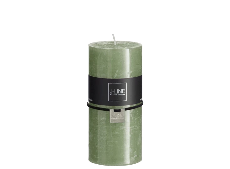 87138 J-Line Jolipa Cilinderkaars Khaki L 70H