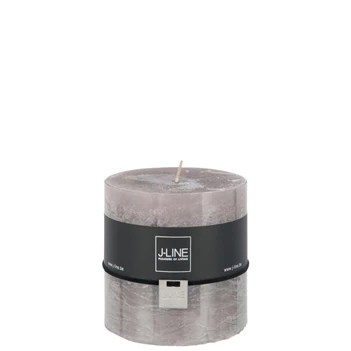 93330 product Jolipa J-Line Cilinderkaars Topo greige 80H Ø10cm H10cm