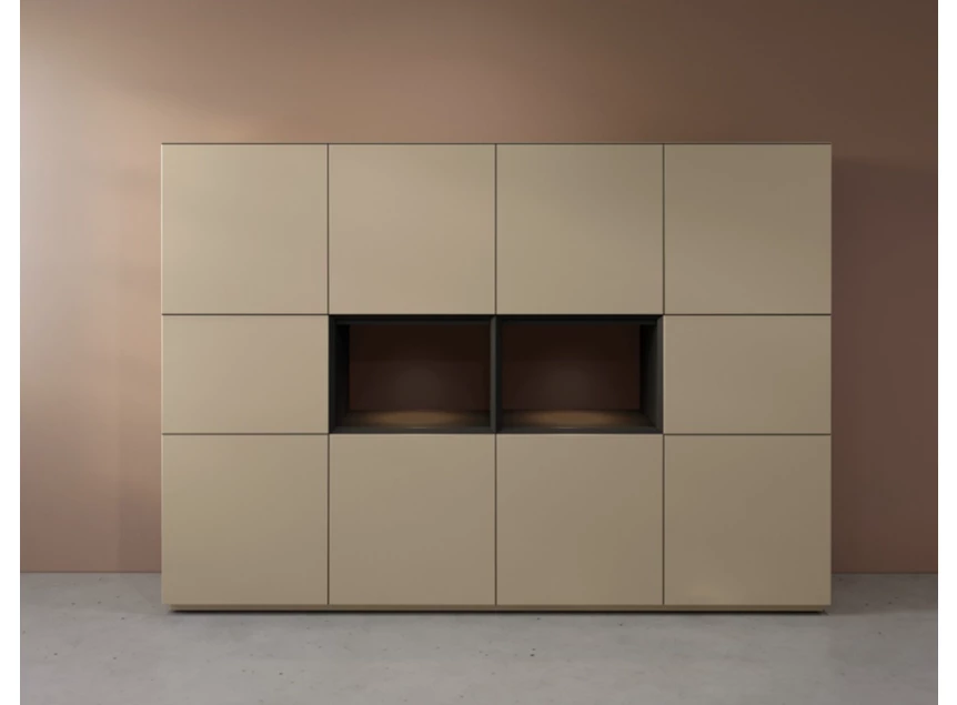 Front Barkast Cobra Select opstelling 883-open2 matte lak sahara Coesel