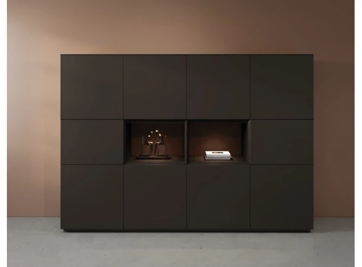 Barkast Cobra Select opstelling 883-open2 matte lak zwart Coesel