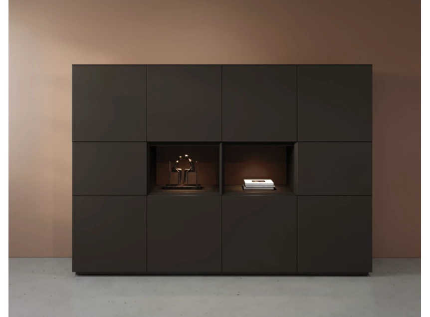 Barkast Cobra Select opstelling 883-open2 matte lak zwart Coesel