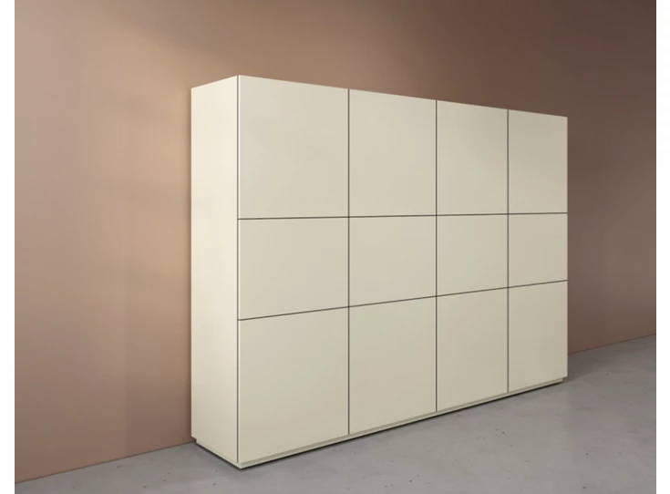Zijkant Barkast Cobra Select opstelling 883 matte lak beige Coesel