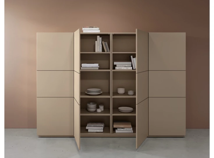 Binnenkant Barkast Cobra Select opstelling 883 matte lak sahara Coesel